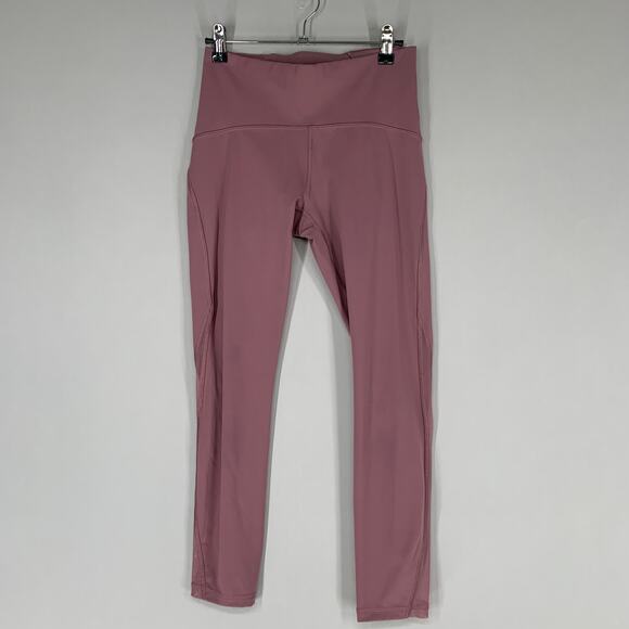 Lululemon Pants - Lululemon Wunder Train Leggings 6 Pink Mid Rise Tight Yoga Gym Active 25"